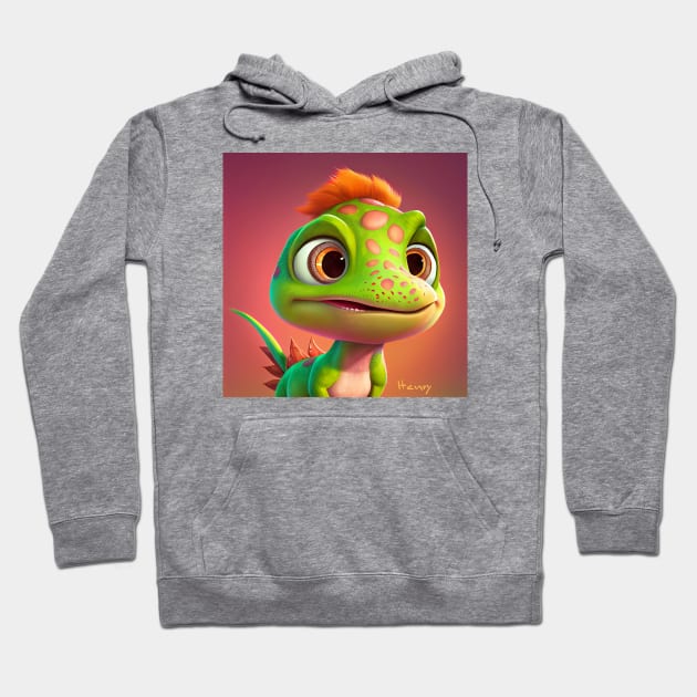 Baby Dinosaur Dino Bambino - Hanry Hoodie by KOTOdesign